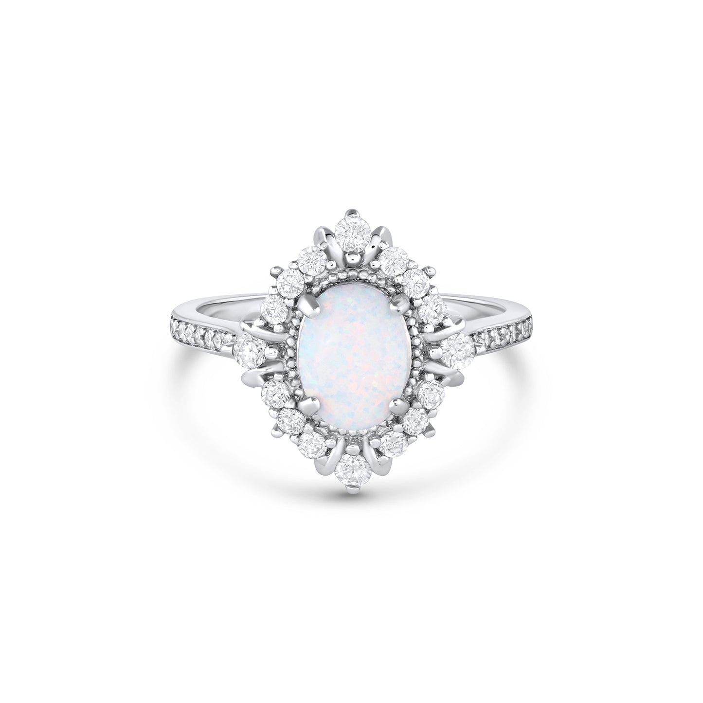 Mei Opal Ring Sterling Silver