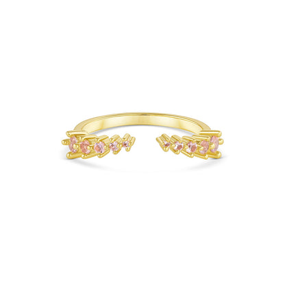 Fie Open Morganite Stacking Band Rose Gold