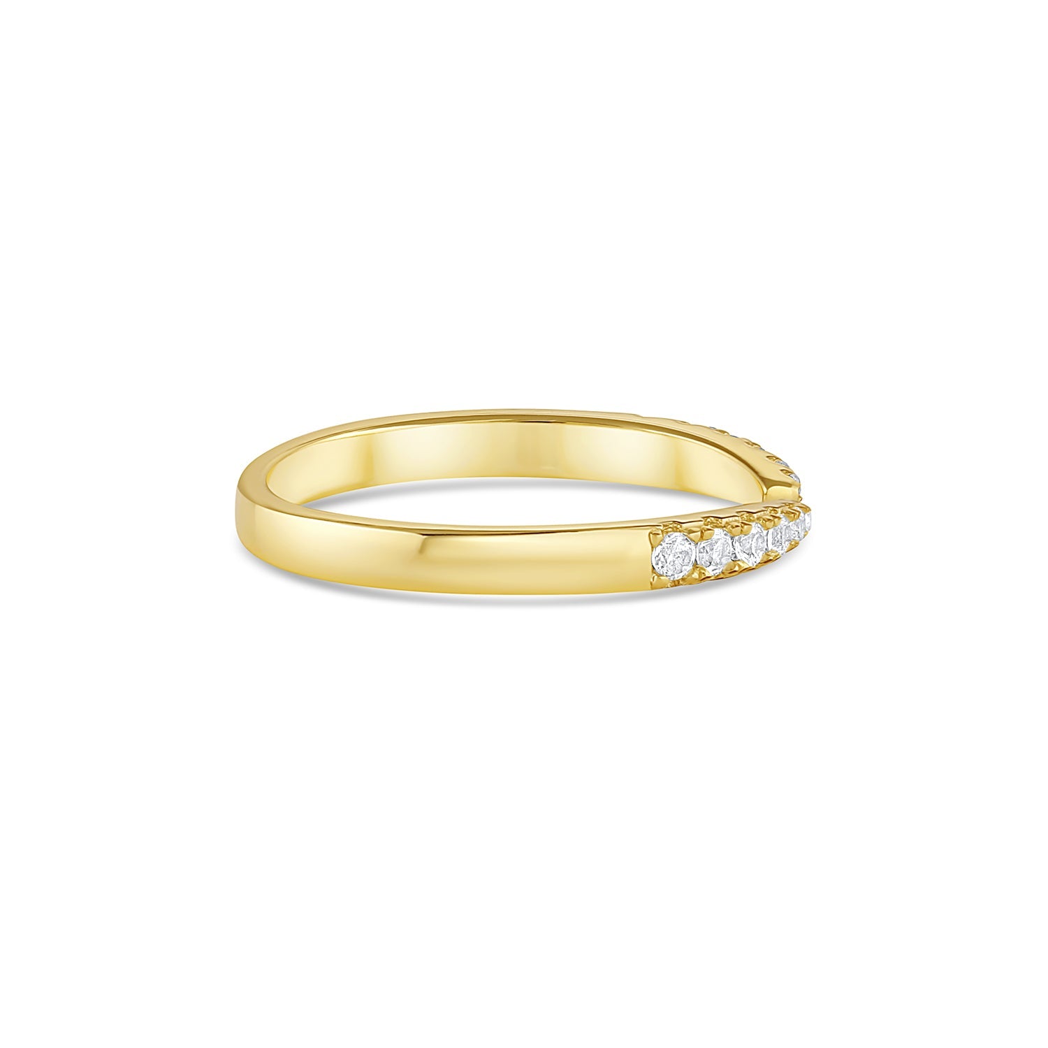 Esi Open Moissanite Band Rose Gold