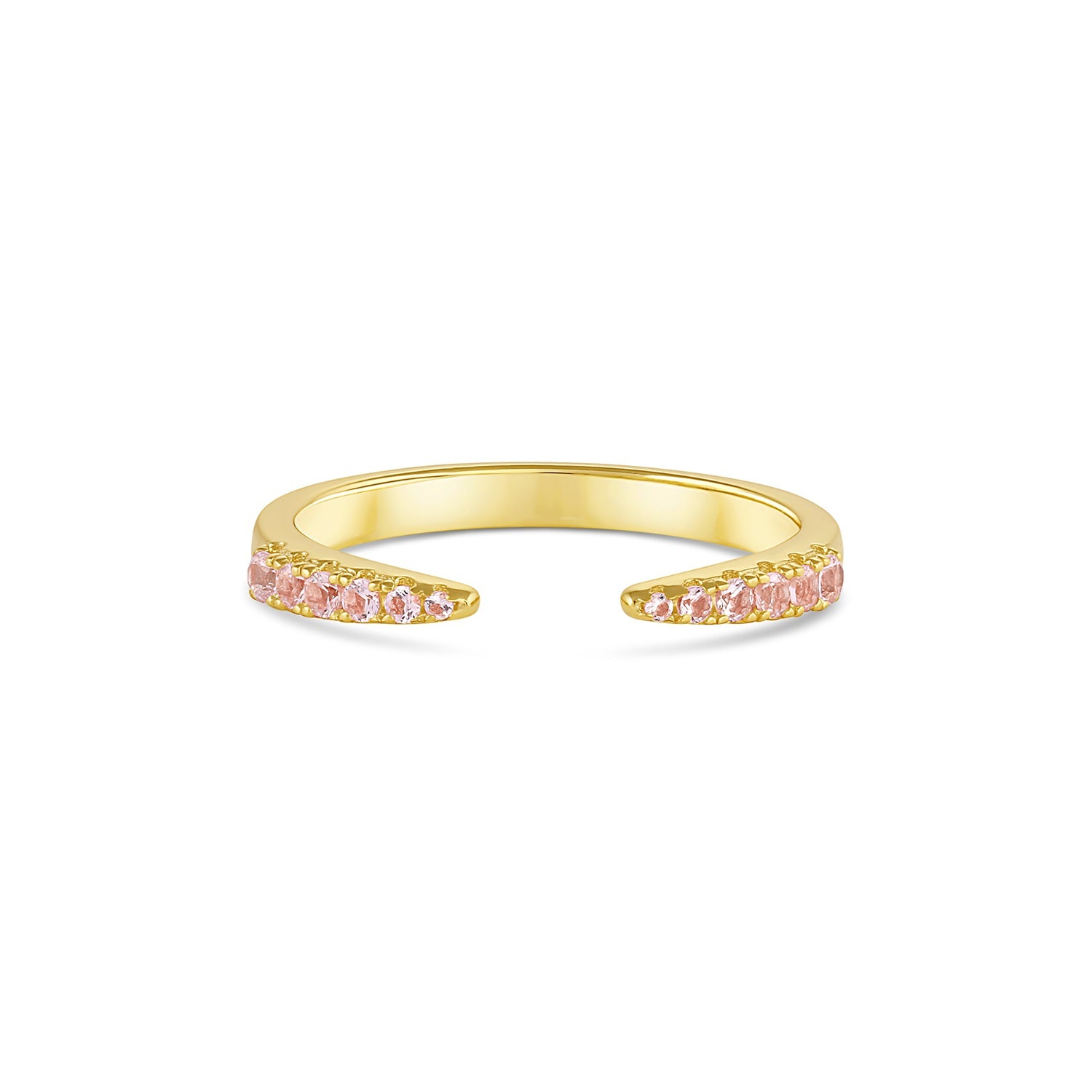 Esi Open Morganite Stacking Band Gold