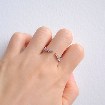 Fie Open Morganite Stacking Band Rose Gold