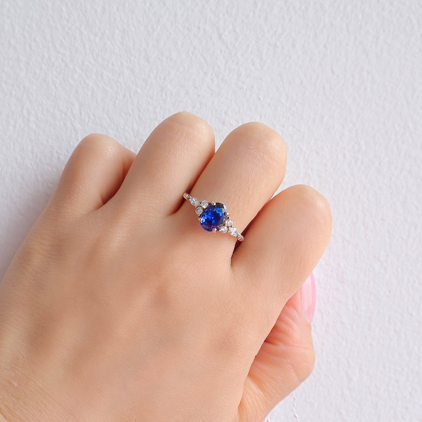 Fig Sapphire Ring Sterling Silver