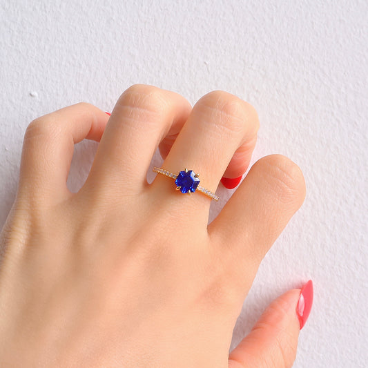 Emma Sapphire & Opal Ring