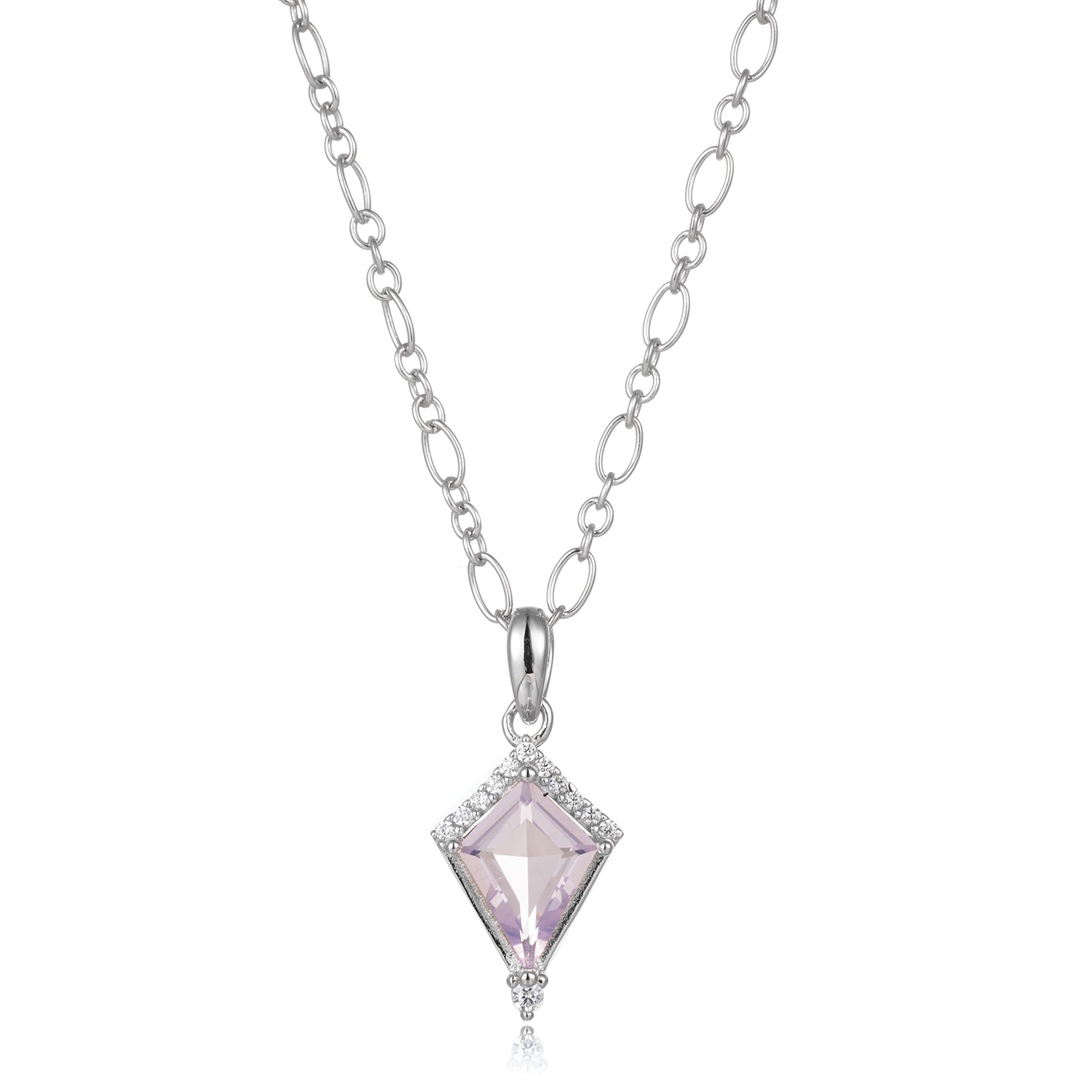 Dania Lilac Quartz Necklace