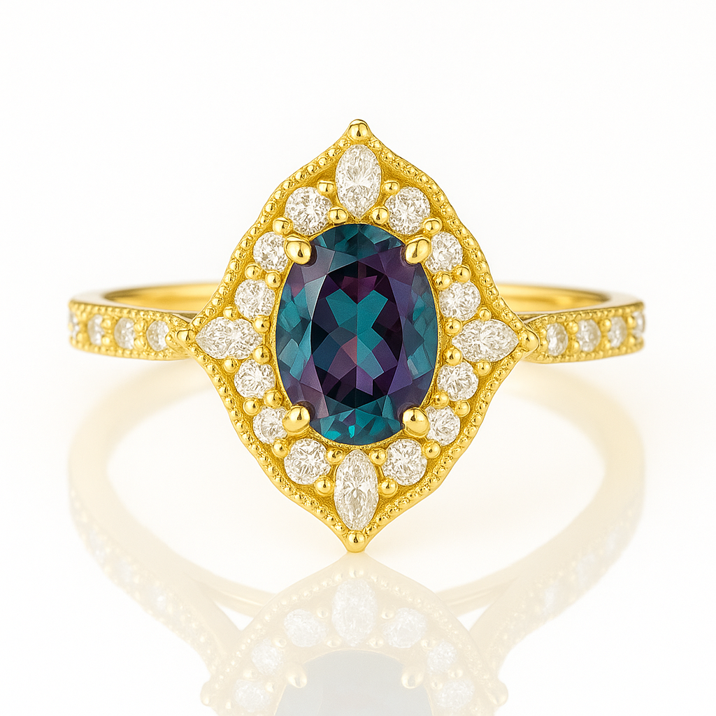 Ash Alexandrite Ring