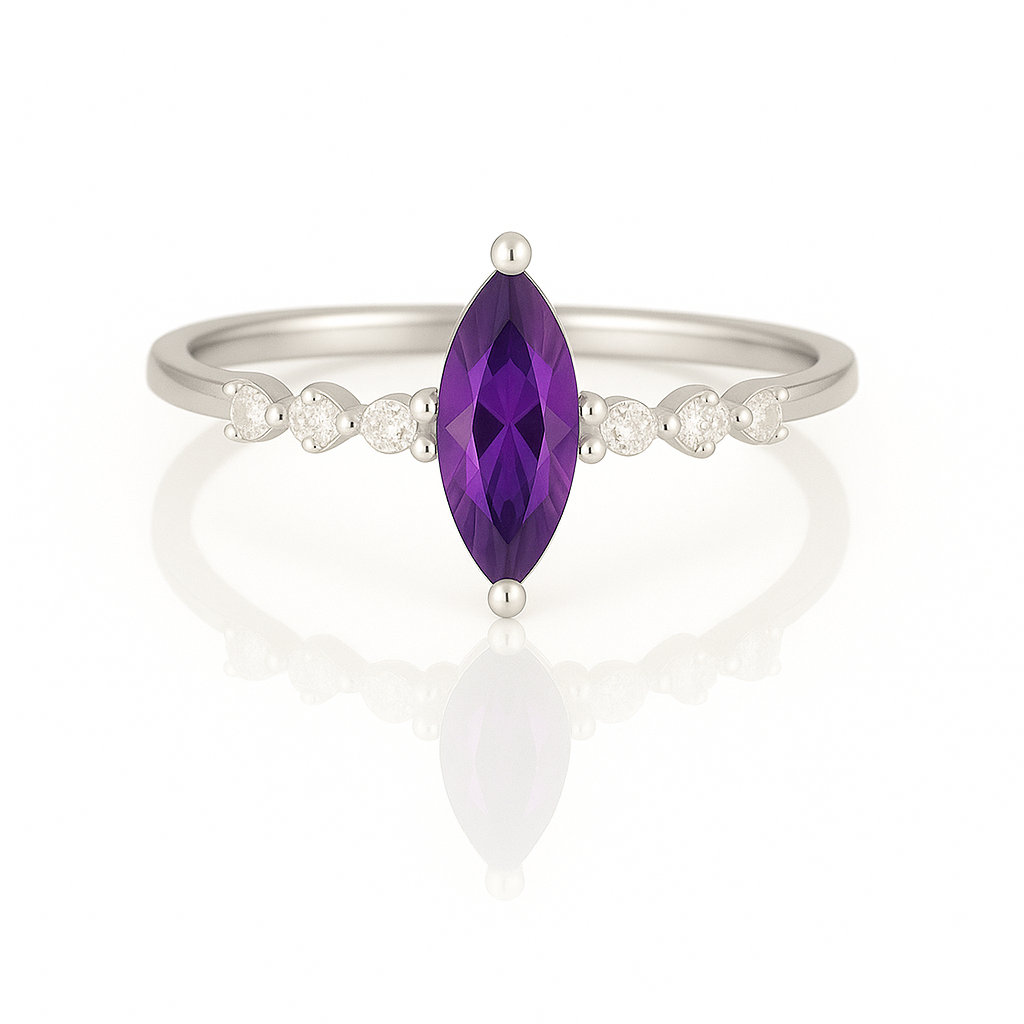 Ava Black Onyx Ring Sterling Silver