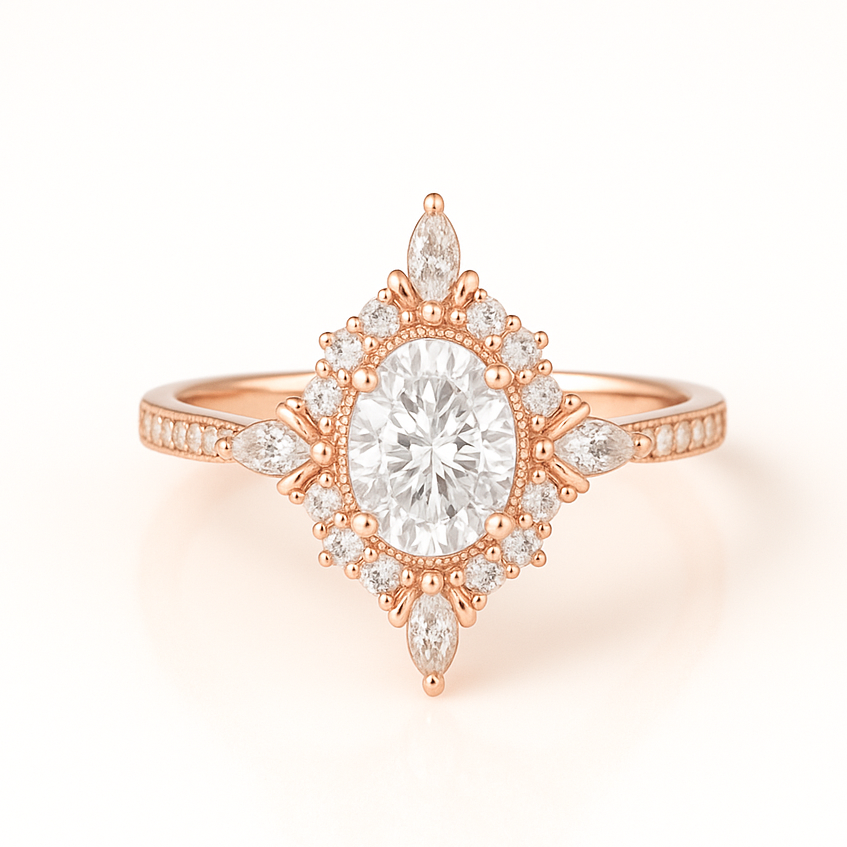 Mia Alexandrite Ring Rose Gold