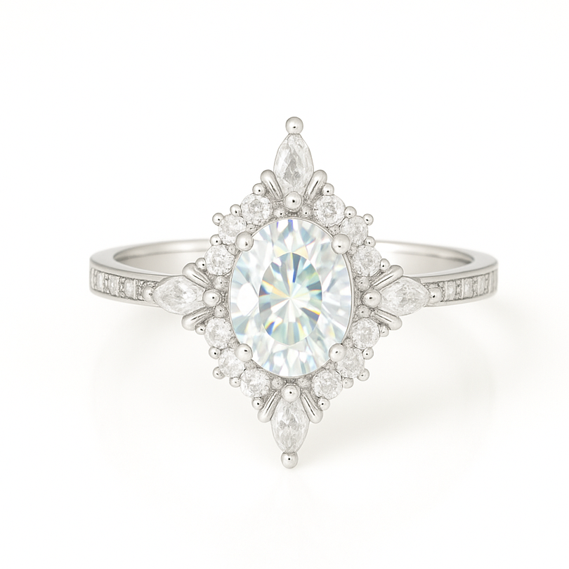 Mia London Blue Topaz Ring Sterling Silver