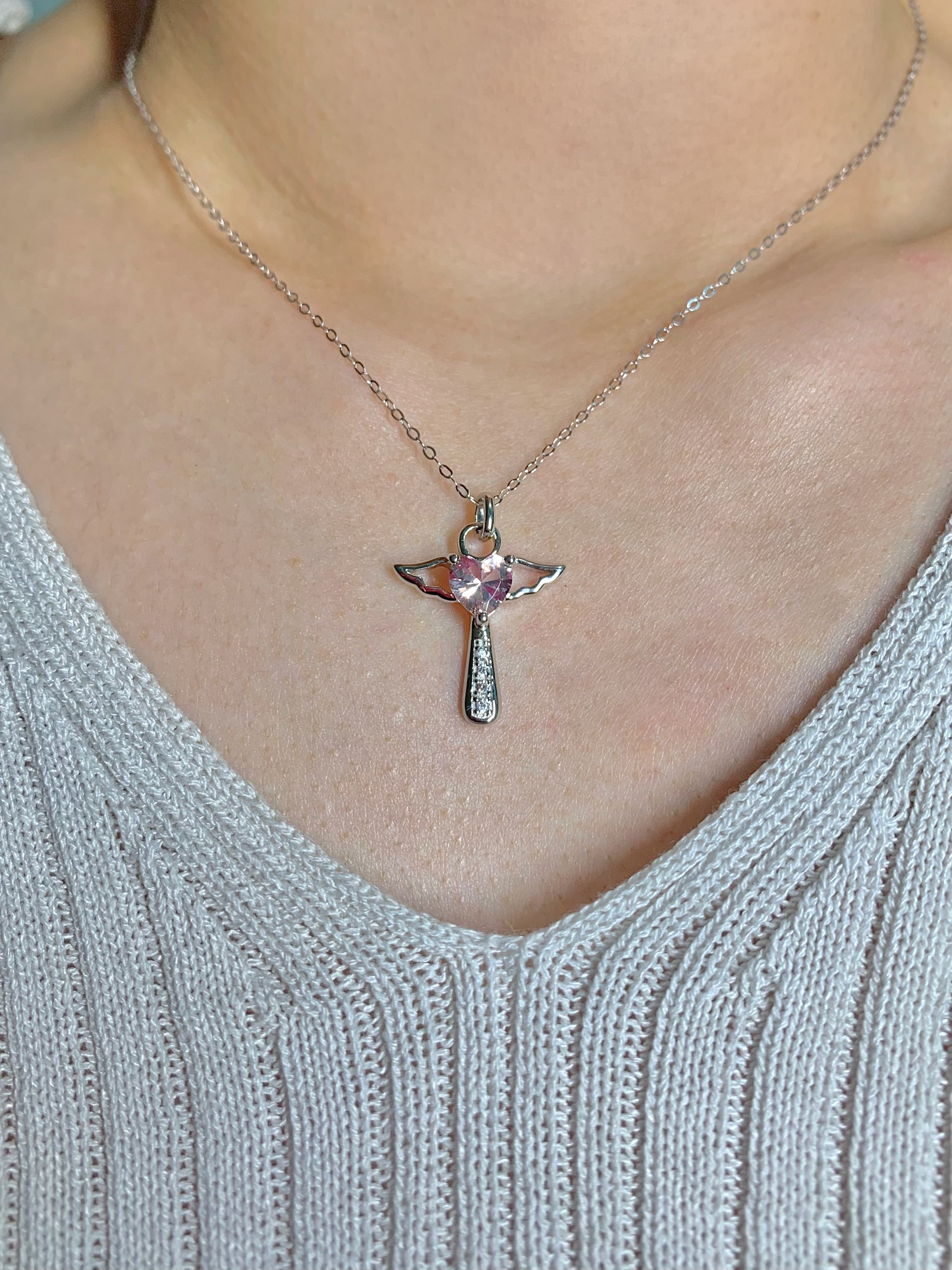 Bai Angel Necklace Morganite