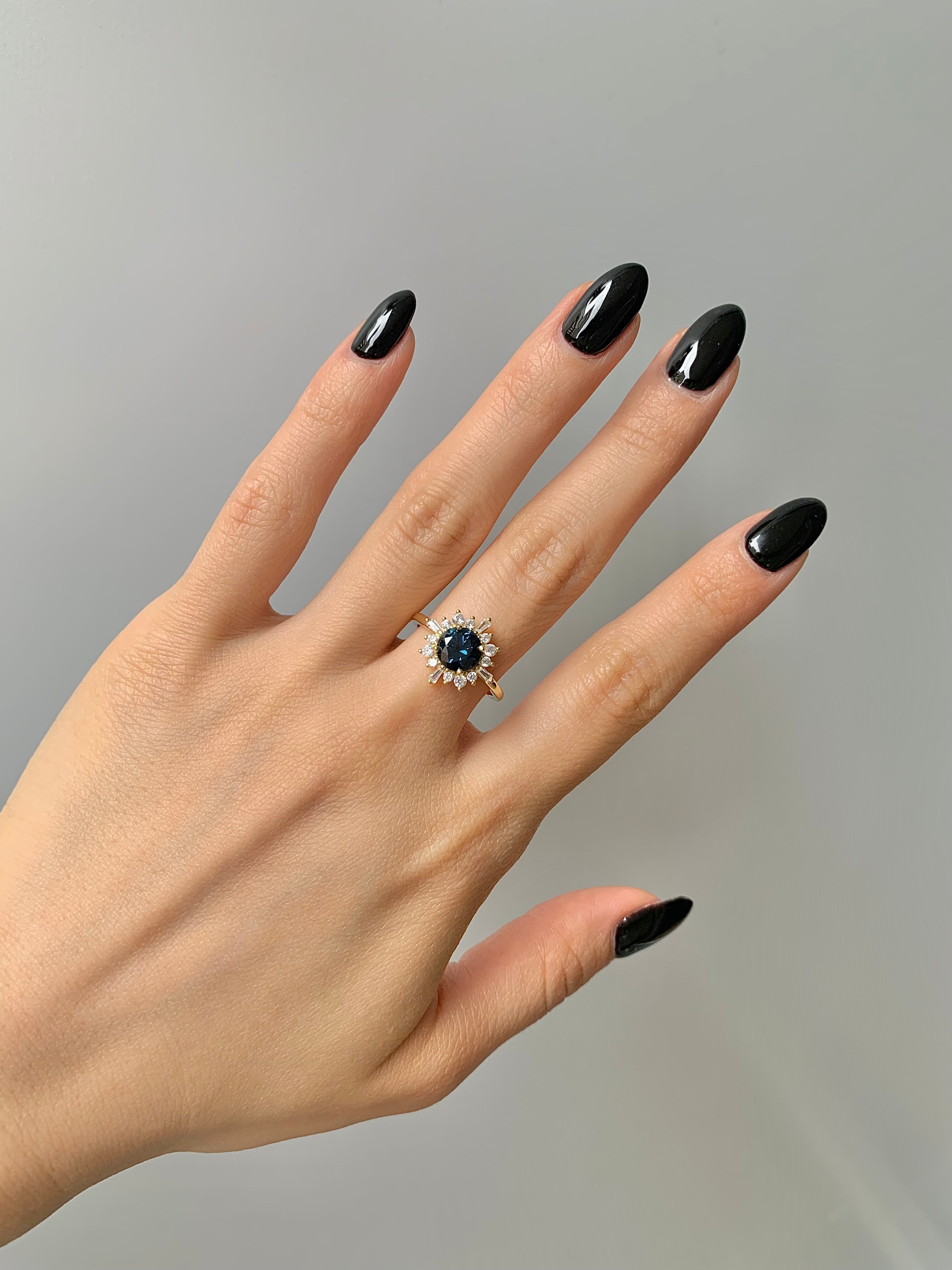 Zia Peacock Sapphire Ring