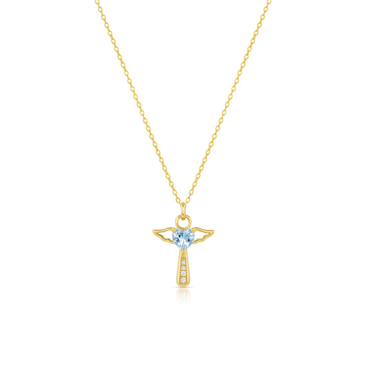 Bai Angel Necklace Aquamarine